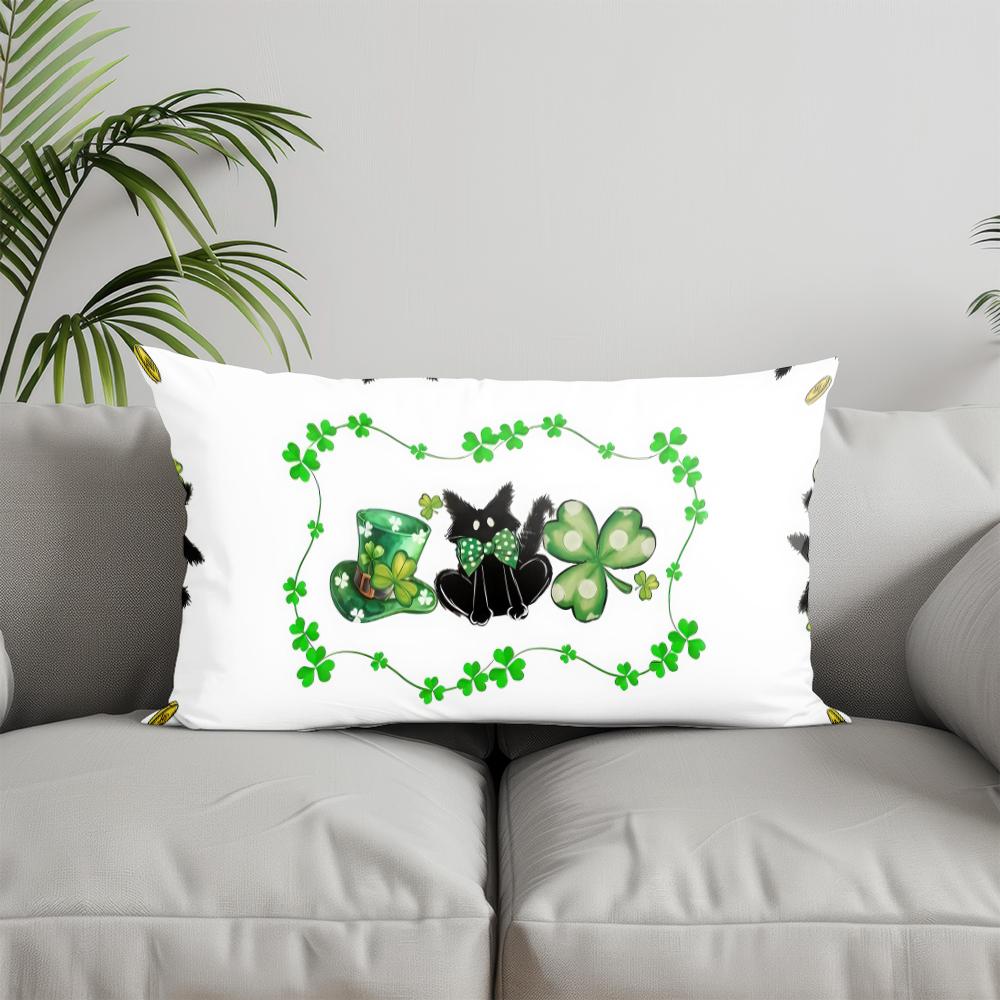 Home Decor Floral & Butterfly Pillowcase Suitable For Sofa Bedroom Car Pillow Cover Cushion Rectangular Back Cushion