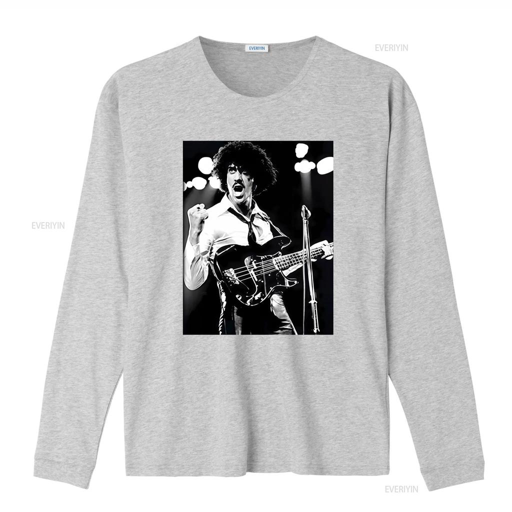 New Thin Lizzy Phil Lynott Singer Concert Style Cotton T Shirt for S 5XL UM195 vintage Washed Stretched streetwear Casual