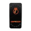 12V 24V Laser Rocker Switch Orange Led Light ON OFF / ON OFF ON for Car Boat Polaris RZR Can-Am ATV UTV RV Maverick Commander