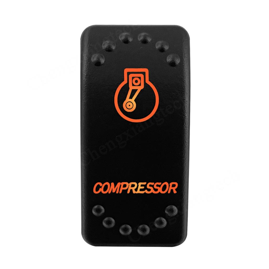 12V 24V Laser Rocker Switch Orange Led Light ON OFF / ON OFF ON for Car Boat Polaris RZR Can-Am ATV UTV RV Maverick Commander