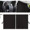 2pcs Black Car Interior Sun Shade Curtains Heat Block Privacy Partition Blocking UV Sunshade Curtain for Car Interior