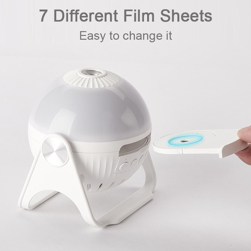 Galaxy Projector Moon lamp-Baby Night Light Star Planetarium Projector 7 In 1 Constellation