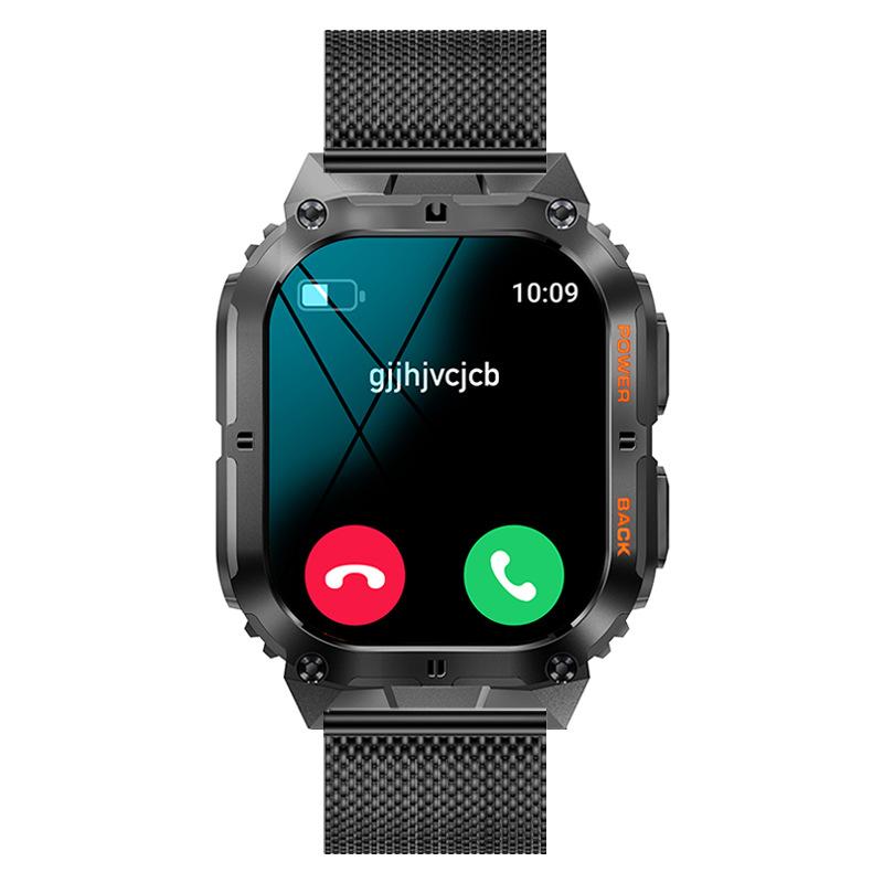 K61 Pro Smart Watch Men Bluetooth Call 1.96inch AMOLED Screen Compass AI Voice Health Monitor Sport Fitness Tracker Smartwatch