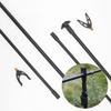 Fishing Poles Support Rack with Ground Stake Rod Holder Mount Bracket Portable Fishing Rod Stand Telescopic Poles Holder