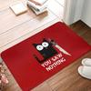 Cartoon Ins Style Cat Knife Welcome Rugs Kitchen Front Door Mats Living Room Bedroom Entry Doormat  Washable Non-slip Floor Mat