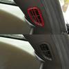 2pcs Red Carbon Fiber Car Inner Side Air Vent Outlet Cover For Corvette C6 05-13