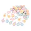Cute Floral Pet Hair Clips Six Petal Flower Funny Dorable Decorative Pet Flower Headwear