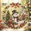 Acrylic Christmas Ornaments Faux Pearl Art Hanging Ornament Kit, Glowing Holiday Decor Festival Set for Tree Window, DIY Festive Pendant Home