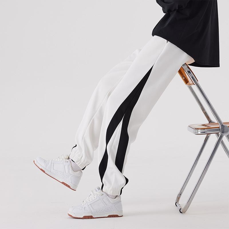 Men's long pants casual men's trousers tied feet versatile men and women couples popular Harlan pants trend sports loose