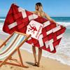 America de Cali Print Beach Towel, Large Soft Quick Dry Towel for Beach Camping Swimming