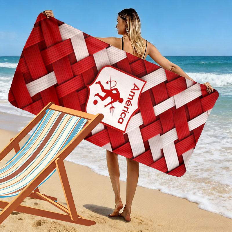 America de Cali Print Beach Towel, Large Soft Quick Dry Towel for Beach Camping Swimming