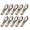 10 Set Cord End Cap Rope Stop Snap Decking Fittings Bulk for Jewelry Making with 6mm Zinc Alloy