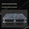New Chinese Style Disposable 3-Compartment Food Containers