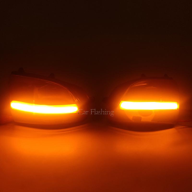 LED Dynamic Turn Signal Light Side Mirror Sequential Lamp Blinker Indicator For Volvo XC70 2007-2015 XC90 2007-2014