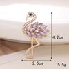 Colorful Peacock and Flamingo Jewelry: Crystal Flowers & Small Bird Shoe Charms