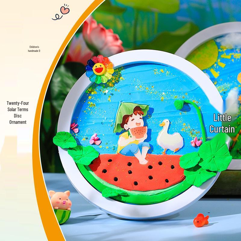 Children's DIY Creative Plate Painting Kit - Shell Design Ornaments