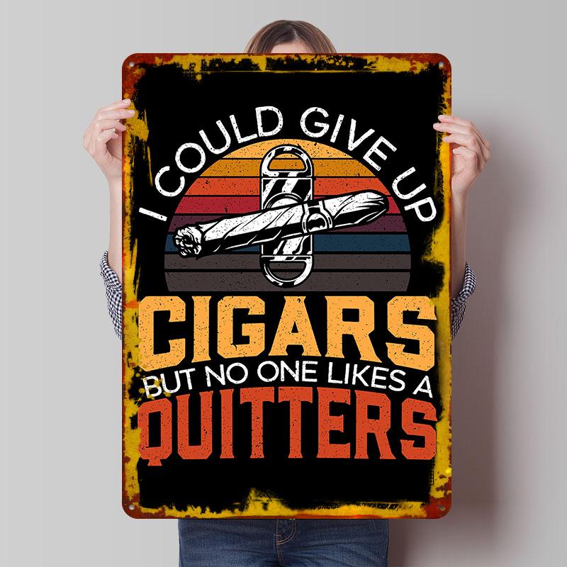 

Cigarette Smoker Tinplate Poster Customized Wall Art Vintage Retro Metal Signs for Room Decoration Home Decor Items Man Cave 7.9x11.8In(20x30cm)