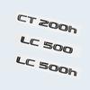 For Lexus Glossy Black CT200h LC500 LC500h HYBRID 3D Metal Emblem Car Trunk Logo Badge Sticker Accessories CT LC Series