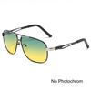 Men Driving Chameleon Sun Glasses for Day and Night Dual-use Male Color Change Lens Vision Polarized Photochromic Sunglasses