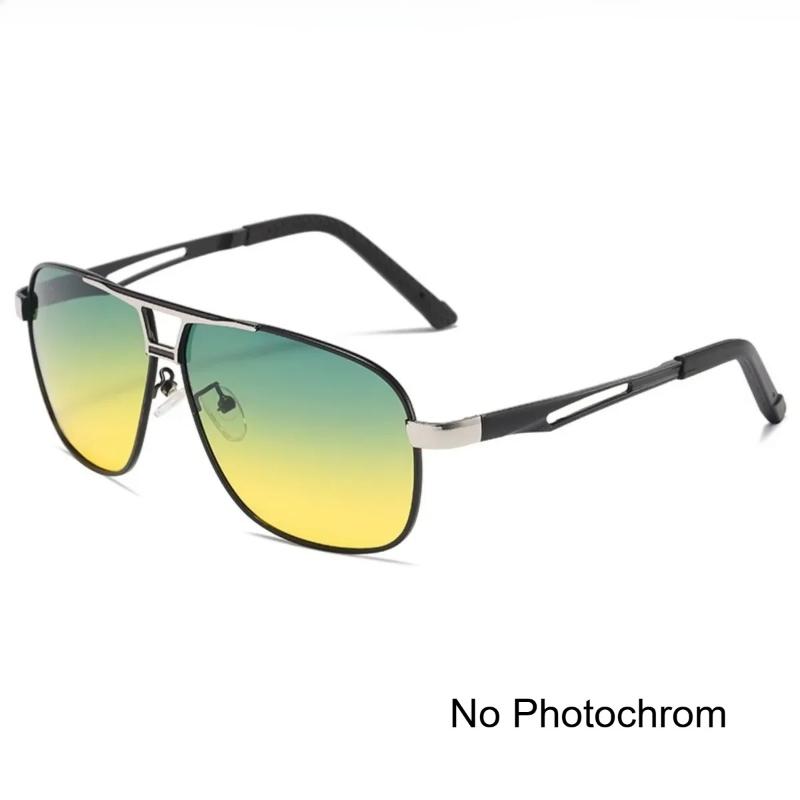 Men Driving Chameleon Sun Glasses for Day and Night Dual-use Male Color Change Lens Vision Polarized Photochromic Sunglasses