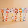 Magnetic Snap Keychain Set 3 Pcs Cartoon Resin Charms Portable Detachable Key Holders for Jacket Zipper Pendant Gift