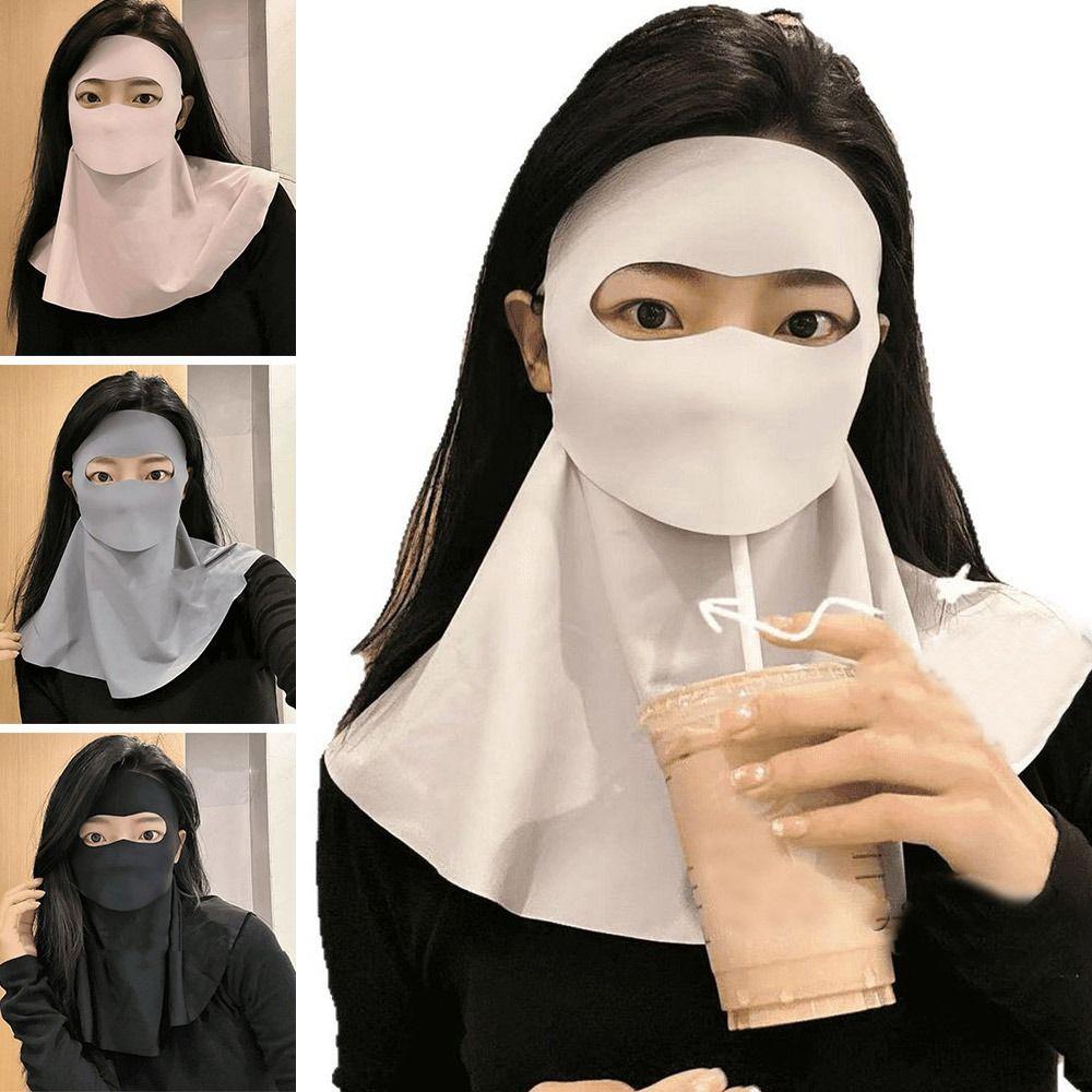 

Windproof Summer Mask Ice Silk Neck Wrap Cover Fashion Cycling Balaclava Fishing темно-сірий колір