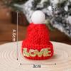 Handmade Red Wool Christmas Hat & Scarf Baking Decoration DIY Accessory