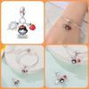 S925 Silver Princess Skirt Pumpkin Carriage Rose pendant bead Fit Bracelet DIY Jewelry Making For Women Gift