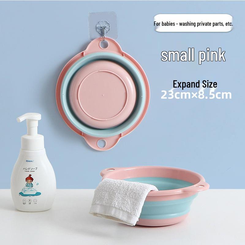 Portable Silicone Foldable Wash Basin - Large, Durable, Multi-purpose for Dorm or Foot Use