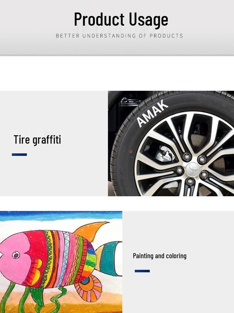 Marker alb impermeabil cu vârf fin și cerneală nerefuzabilă, care nu se estompează