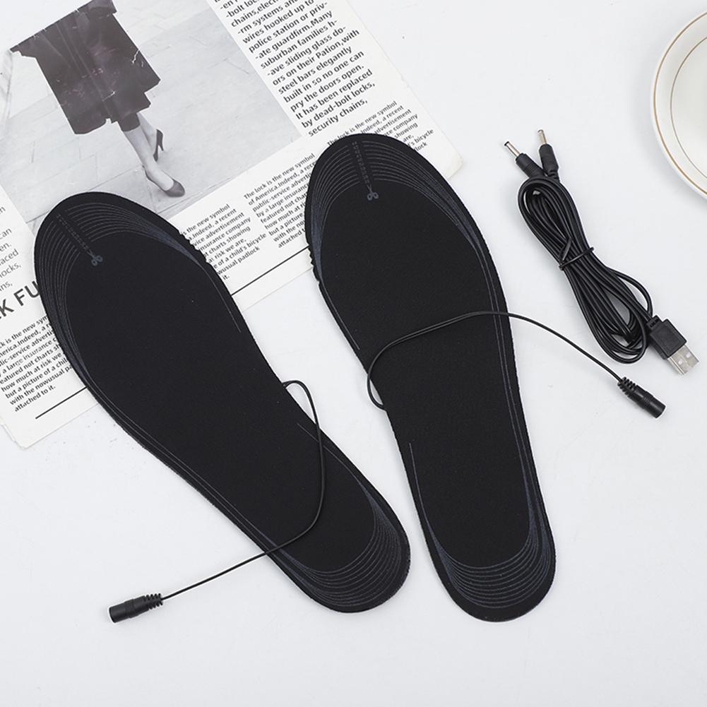 Unisex Electric Heated Insoles Washable Thermal Insoles Adjustable Temperature Multifunctional for Winter Fishing Hiking Camping