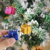 Large/ Small Xmas Foam Gifts Boxes Christmas Ornaments Colorred Christmas Tree Hanging Pendants For Navidad Party Decorations