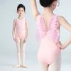 Girls Cotton Ballet Leotard With Bow Strap Romper Princess Style Dance Costume Practice Stage Performance