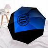 Club Brugge KVpattern, automatic folding umbrella, portable and foldable design, 8 ribs, a Christmas or birthday gift.