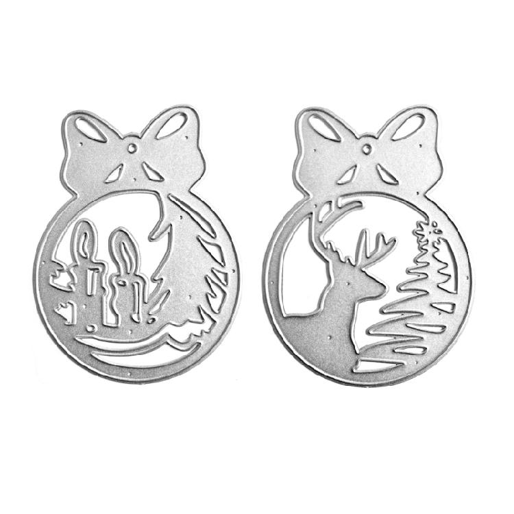 Metal Die Cuts Deer Tree Embossing Template Stencil Scrapbooking for Card Mold
