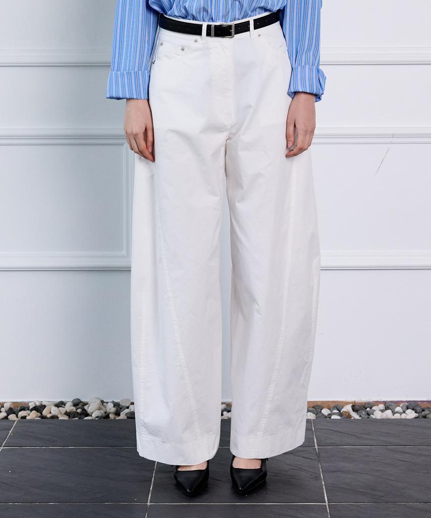 Hillioteu Kesa Curved Wide Pants_Ivory