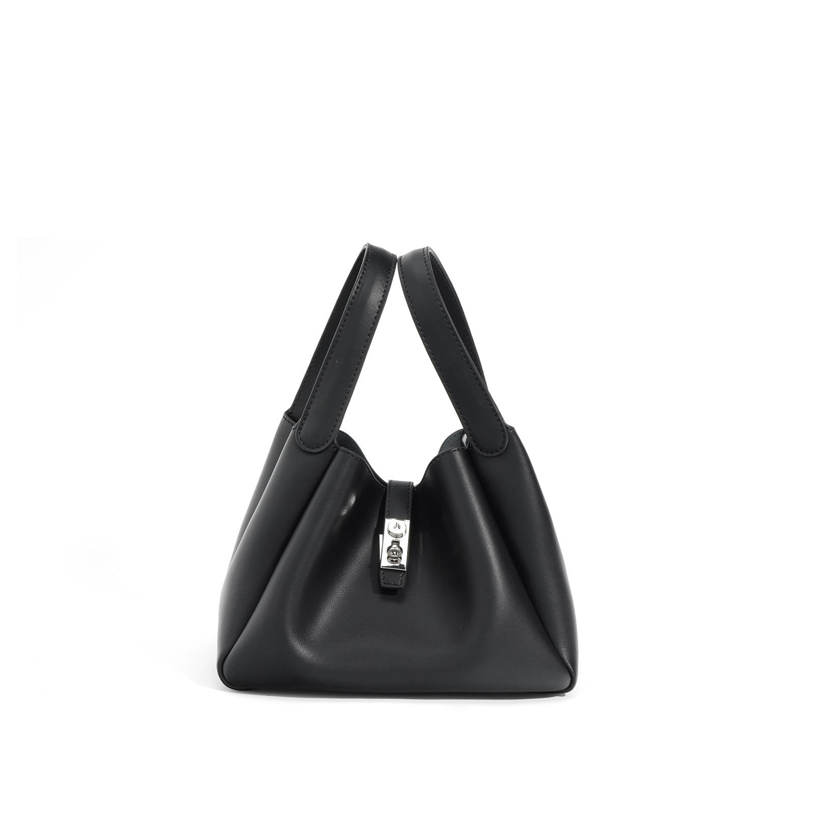 

Новая простая и модная сумка-мессенджер через плечо большой вместимости из коровьей кожи, нишевая чёрный