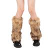 Damen Fuzzy Plüsch Stulpen Modische Warme Thermische Stiefelstulpen Überzieher für Winteroutfits und Kostümpartys Kaffeebraun 40