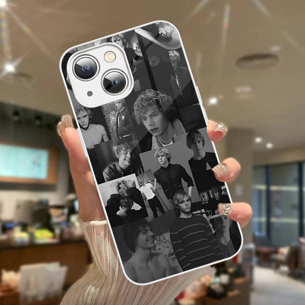 Американский актер Эван Питерс Для iPhone 14 13 12 Mini 11 Pro XS Max X XR 14 Plus Закаленное Стекло Чехол iphone XR