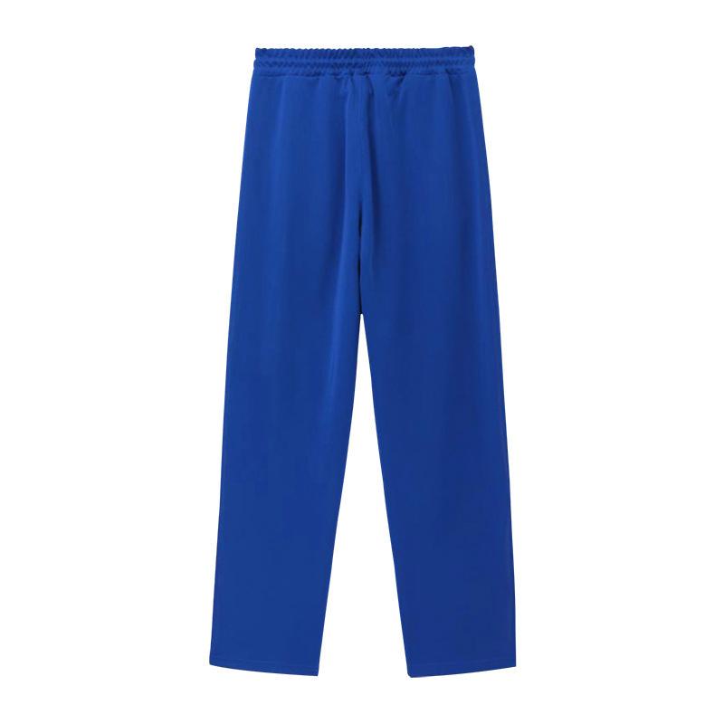 Men's casual sports buttoned trousers men's autumn new loose straight drawstring large size trousers