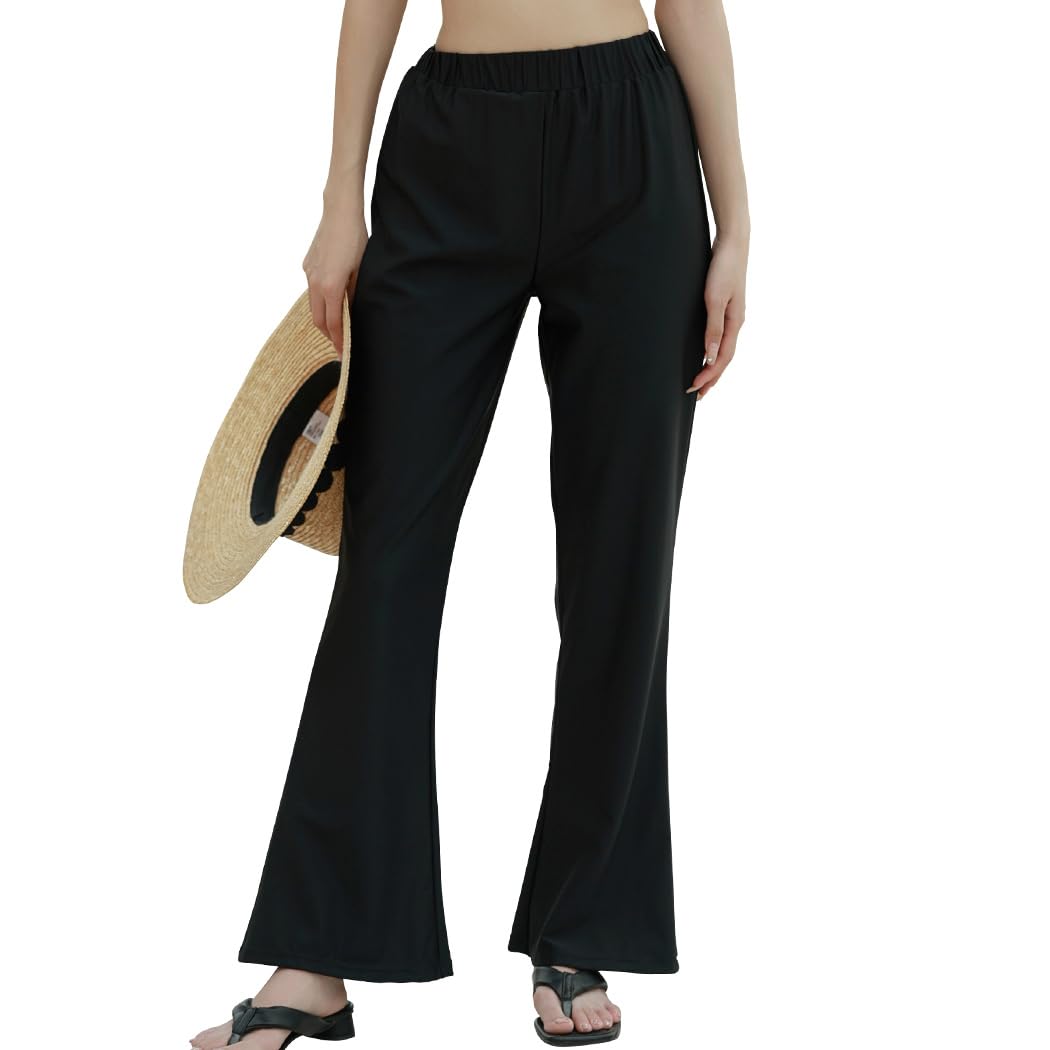 

Брюки рашгард для женщин [Teddy], амфибийные, купальник, закрывающий тело, тонкие, эластичные, расклешенные, защита, купальник-b014, LL,