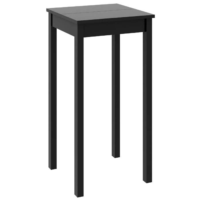 VidaXL Table de bar Noir MDF 55 x 55 x 107 cm