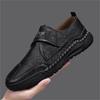 Spring and Autumn Hand-stitched Men's Shoes, Casual Sandals, Pedal Men's Leather Shoes, Low-cut Large Size