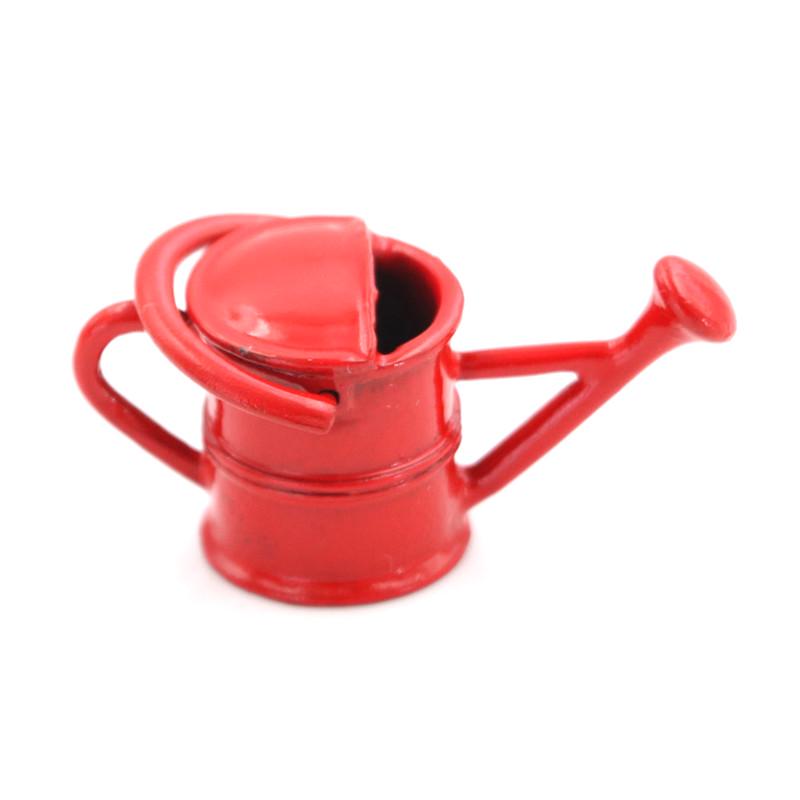 1/12 Metal Watering Can Buckets Garden Miniature Decoration For Children Kids Dolls Acces Dollhouse Miniature Furniture Toys