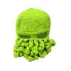 New Cartoon Cute Funny Wool Knitted Octopus Hat Hand Crocheted Warm Wool Headgear.
