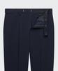 MUSINSA STANDARD [Cooltandard] Tapered Hidden Banding Crop Slacks [Navy]