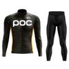 RCC POC  Cycling Team Men's Cycling Jersey Long Sleeve Set MTB Bike Clothing Tenue Velo Homme Bicycle Wear