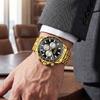 LIGE New Luxury Gold Men Watch Outdoor Sports Wateproof Chronograph Quartz Wristwatch Business Sport Male Clock Montre Homme+BOX