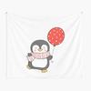 Cartoon Pinguin Wandteppich Lustiger Tier-Wandteppich Wandbehang Kinder Niedlicher Tier-Wandteppich Kunstdekor für Schlafzimmer Wohnzimmer