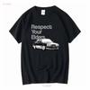 Respect Your Elders Vintage Euro E34 T Shirt Long or Short Sleeves Vintage Washed Casual Stretched Slightly Streetwear Graphic